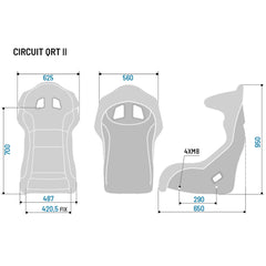 Sparco Circuit II QRT Fiberglass Racing Seat