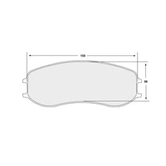 PFC Porsche 991 Cup / Cayman GT4 Clubsport Front Brake Pads - 11 Compound - 7968.11.28.44